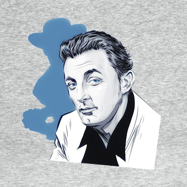 Robert Mitchum - An illustration by Paul Cemmick by PLAYDIGITAL2020